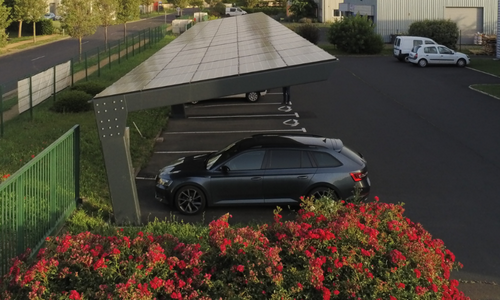 Ombrière photovoltaïque parking Systèmes Solaires