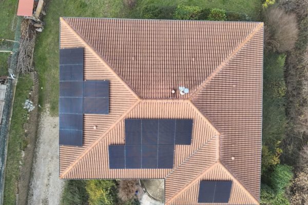 Vue aérienne - Maison individuelle à Orcet